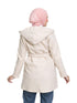 Beige Feather Jacket - Khotwh