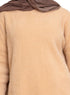 Beige Fluffy Over Size Pullover - Khotwh