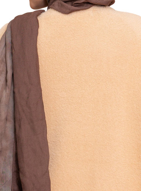 Beige Fluffy Over Size Pullover - Khotwh