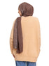 Beige Fluffy Over Size Pullover - Khotwh