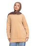 Beige Fluffy Over Size Pullover - Khotwh