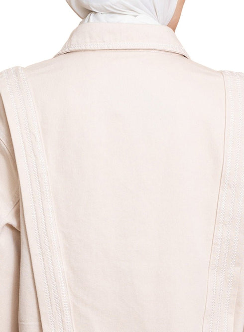 Beige Gabardine Jacket 1 - Khotwh