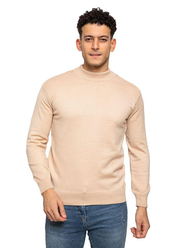 Beige Half Cool Pullover (M) - Khotwh