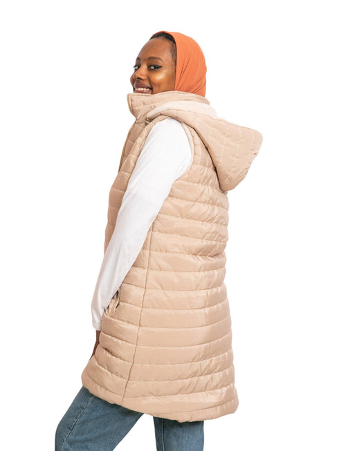 Beige L - Cut Double Face Jacket - Khotwh