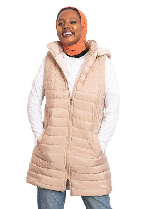 Beige L - Cut Double Face Jacket - Khotwh