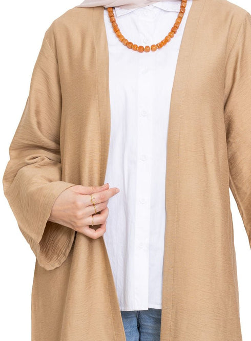 Beige Linen Kimono - Khotwh