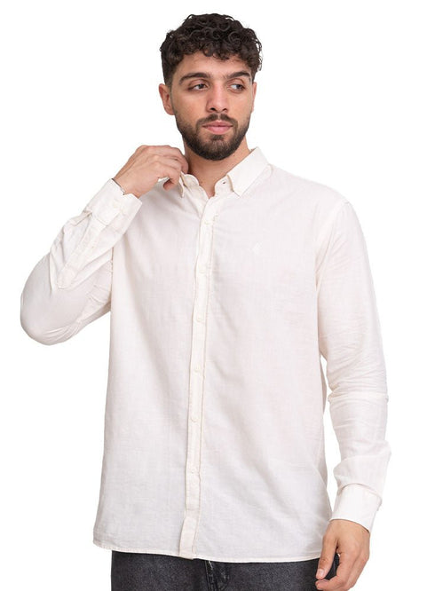 Beige Linen Shirt - Khotwh