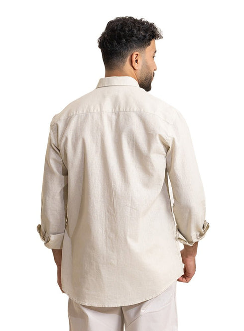 Beige Linen Shirt - Khotwh