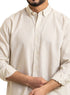 Beige Linen Shirt - Khotwh