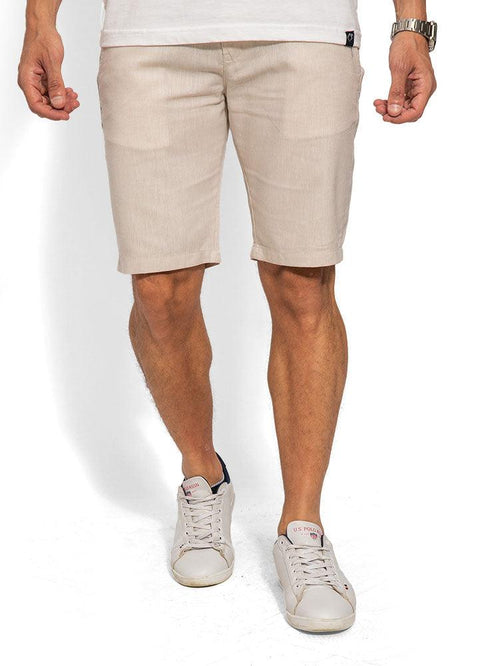 Beige Linen Short - Khotwh