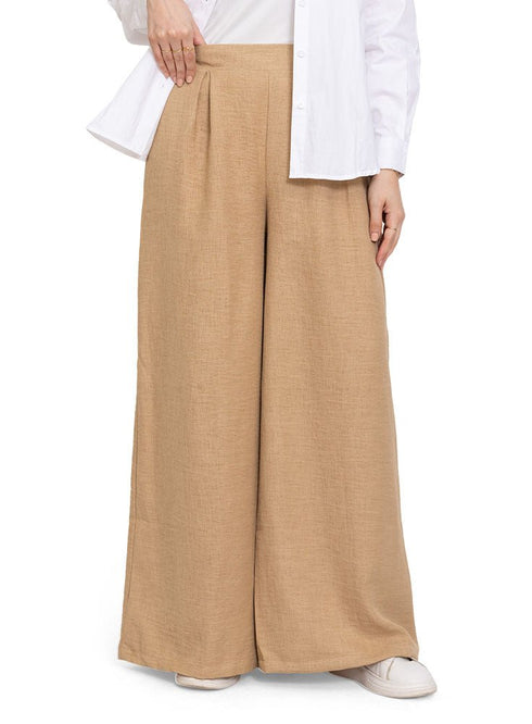Beige Linen2 - Wide Leg - Khotwh