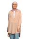 Beige Long chiffon Blouse - Khotwh