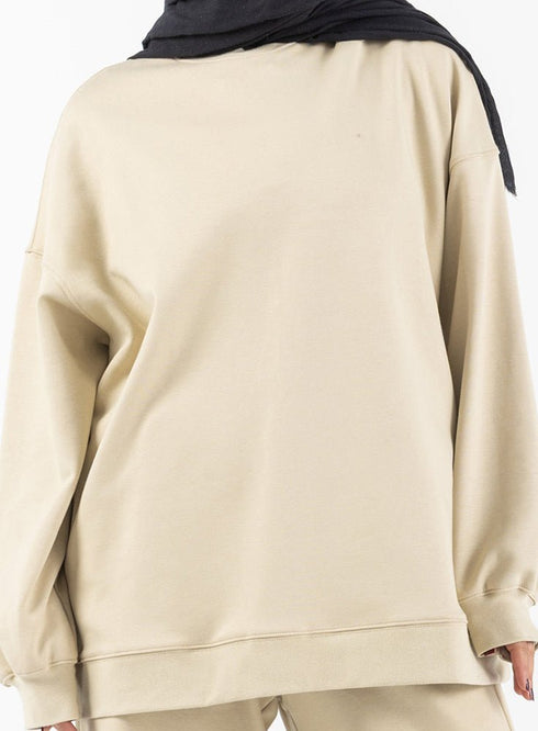 Beige Melton Suit - Khotwh