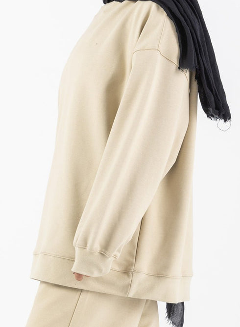 Beige Melton Suit - Khotwh