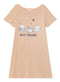 Beige Night Shirt - Design 1 - Khotwh