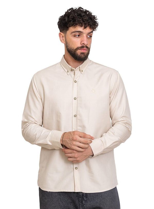 Beige Oxford Shirt - Khotwh