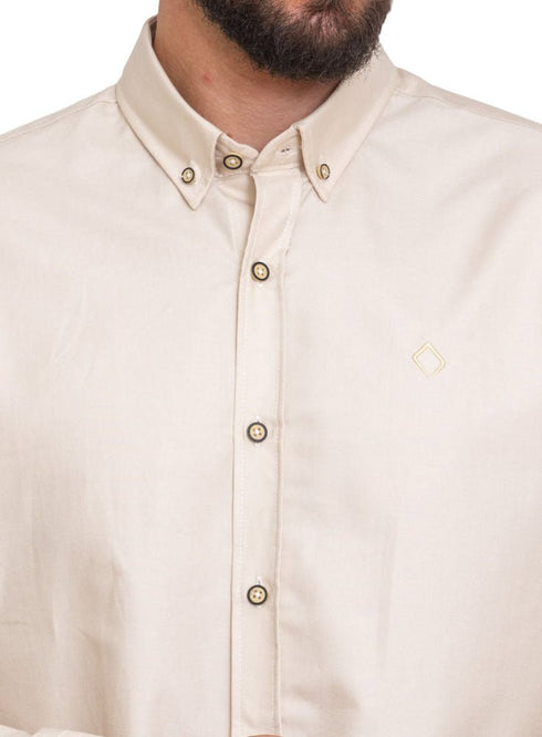 Beige Oxford Shirt - Khotwh