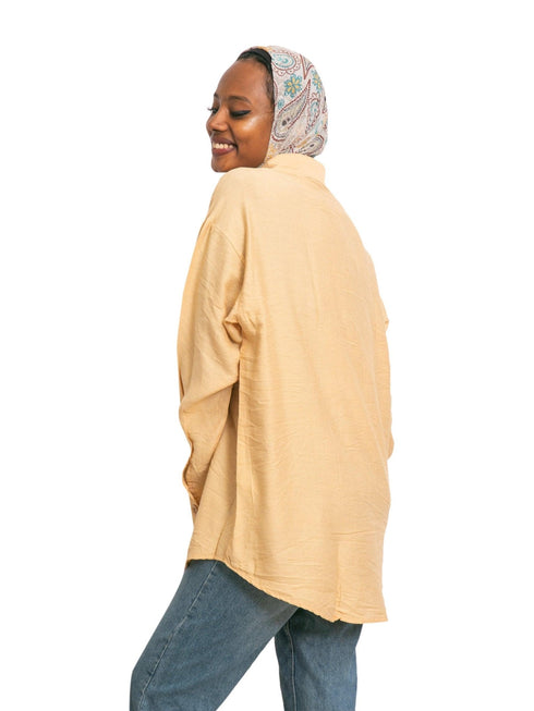 Beige P - Pocket Shirt - Khotwh