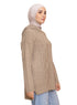 Beige Plexus Hoodie Pullover - Khotwh