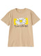 Beige Printed O.S Short - Sleeve Design 12 - Khotwh