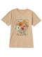 Beige Printed O.S Short - Sleeve Design 16 - Khotwh