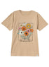 Beige Printed O.S Short - Sleeve Design 16 - Khotwh