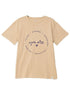 Beige Printed O.S Short - Sleeve Design 6 - Khotwh
