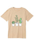 Beige Printed O.S Short - Sleeve Design 9 - Khotwh