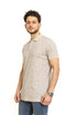 Beige Printed Polo Design 3 - Khotwh