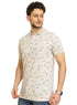 Beige Printed Polo Design 5 - Khotwh