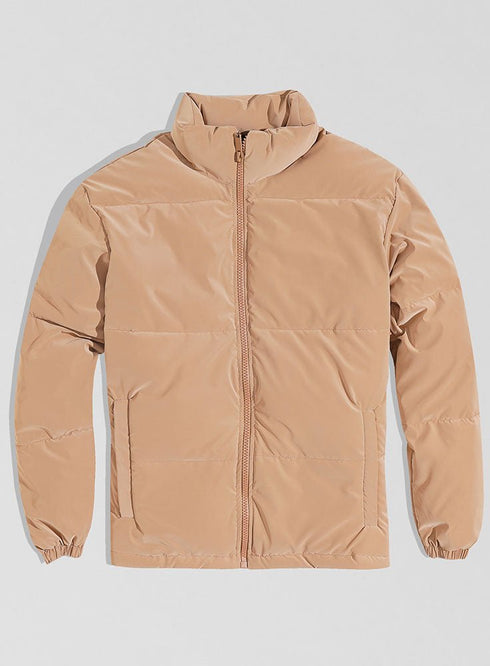 Beige Puffer Jacket 1 - Khotwh
