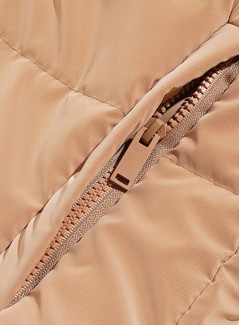 Beige Puffer Jacket 1 - Khotwh