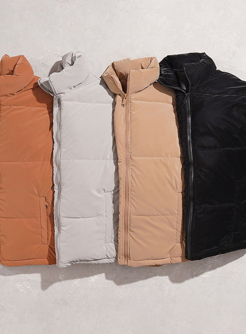Beige Puffer Jacket 1 - Khotwh