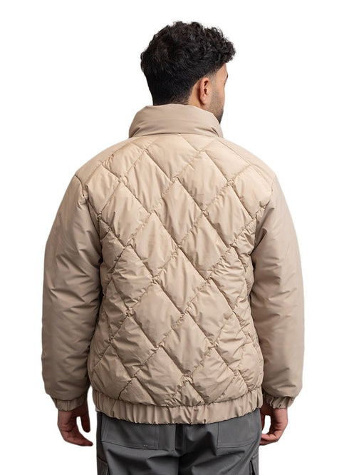 Beige Puffer Jacket 3016 - Khotwh