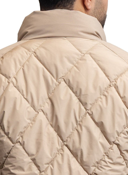 Beige Puffer Jacket 3016 - Khotwh