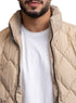 Beige Puffer Jacket 3016 - Khotwh