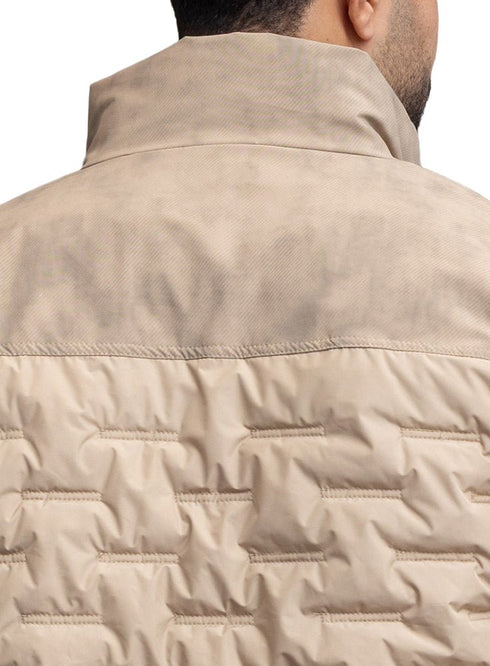 Beige Puffer Jacket 5002 - Khotwh