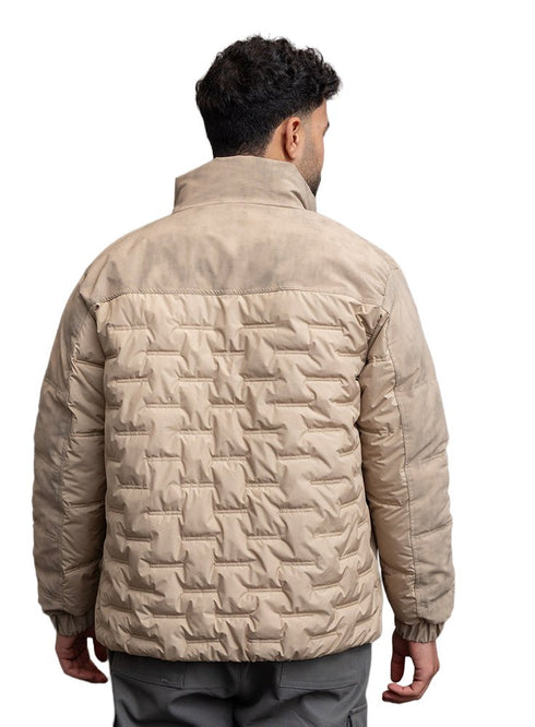 Beige Puffer Jacket 5002 - Khotwh