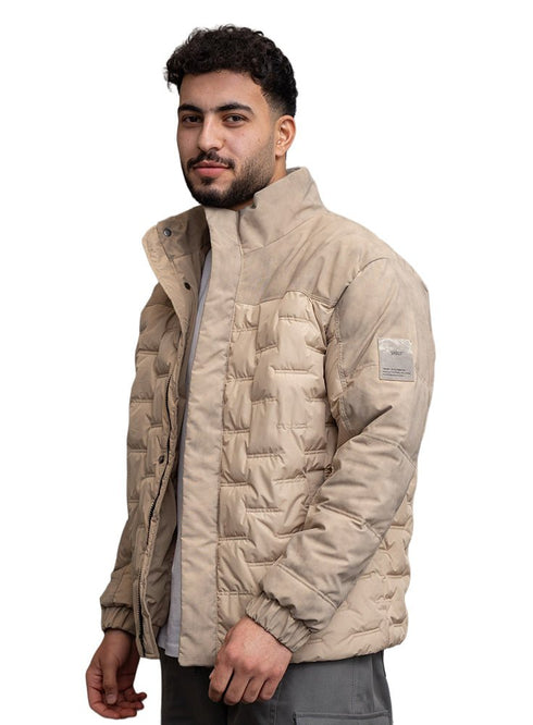 Beige Puffer Jacket 5002 - Khotwh