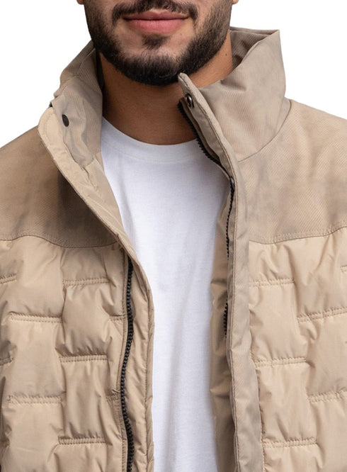 Beige Puffer Jacket 5002 - Khotwh