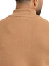 Beige Quarter Zipper Pullover - Khotwh