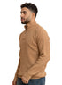 Beige Quarter Zipper Pullover - Khotwh