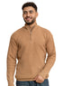 Beige Quarter Zipper Pullover - Khotwh