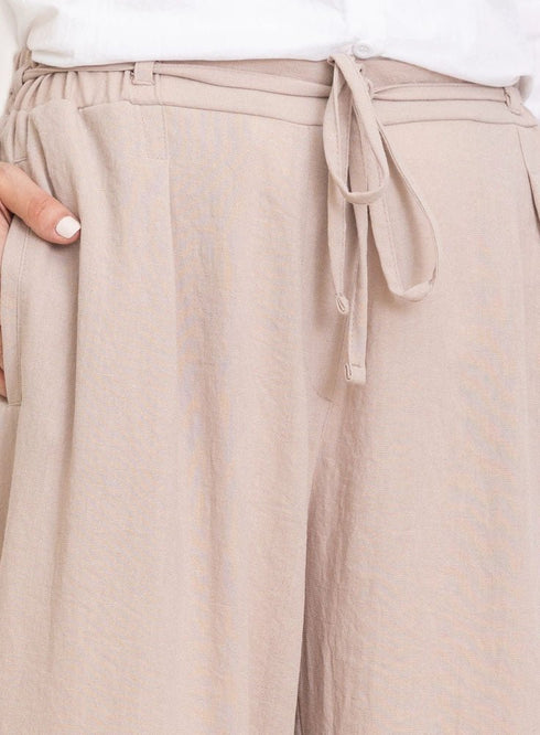 Beige RD - Linen Pant - Khotwh