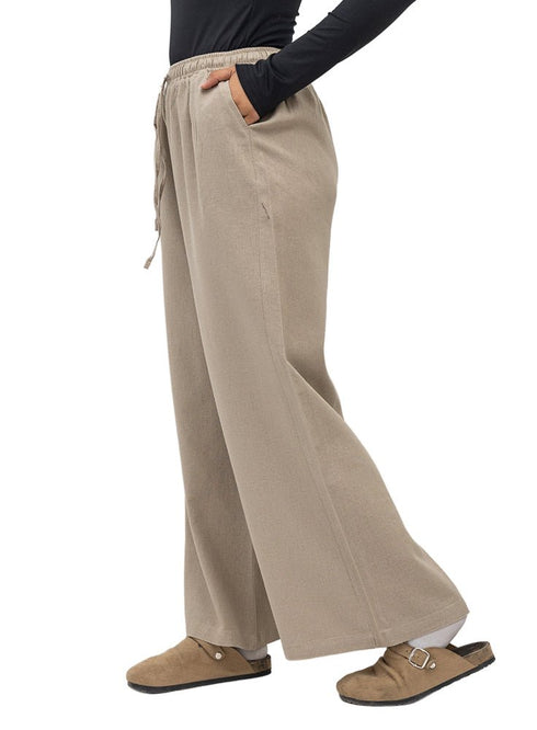 Beige RD-Linen Pants - Khotwh
