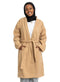 Beige RD - Ribbed Long - Feather Jacket - Khotwh