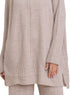 Beige Ribbed Knit Suit - Khotwh