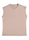 Beige Short Sleeveless - Khotwh
