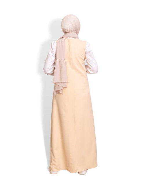 Beige Sleeve - Less Dress - Khotwh
