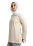 Beige Striped Long - Sleeve - Khotwh
